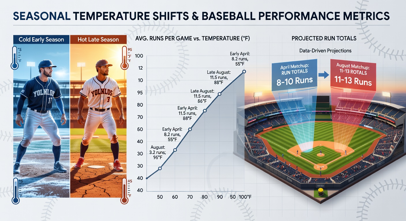 Professional baseball players in action during a game with visible weather conditions influencing the field dynamics